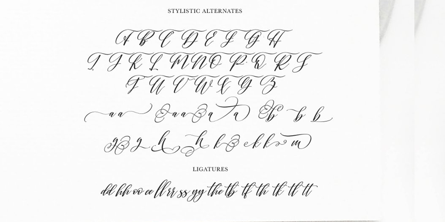 Пример шрифта Shington Script Regular